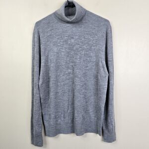 Mr Turk Long Sleeve Merino Wool Turtleneck Sweater Medium